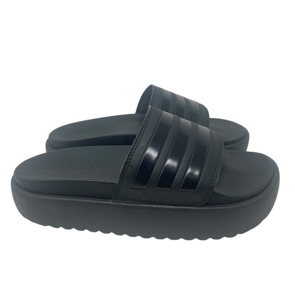 Adidas Adilette Platform Slides Womens Size 7 - Picture 1 of 6